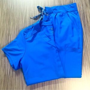 Med Couture Insight Galaxy Blue Scrub Set